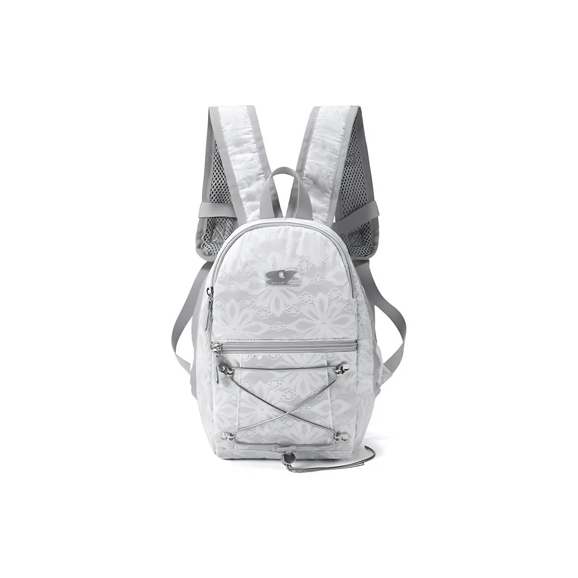 Crying Center Fabric Backpack Regular Women's Gray