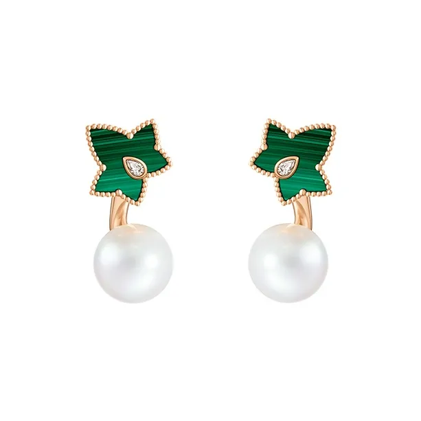 Lola Rose Malachite Earrings Women's Green White
