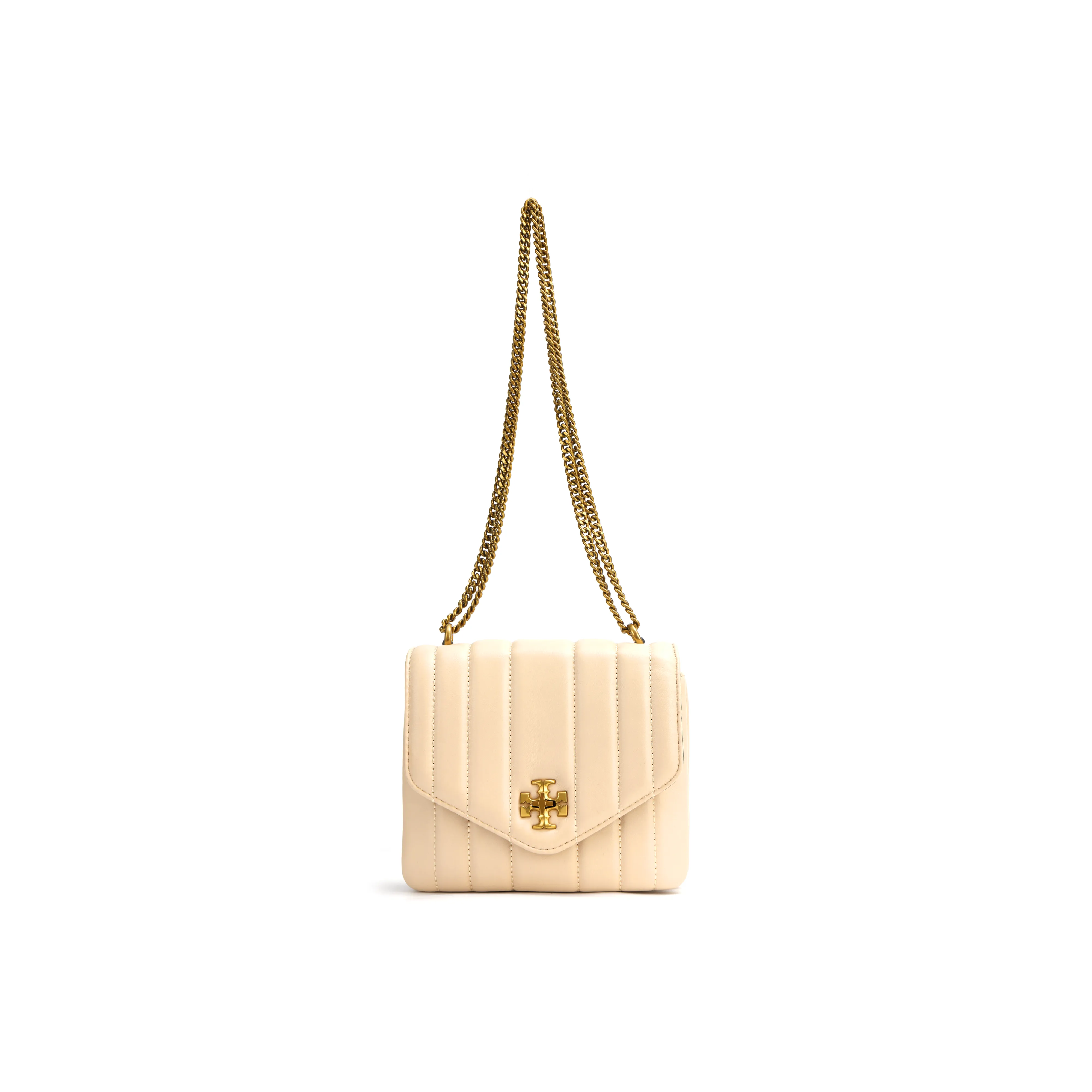 TORY BURCH Kira Calfskin Shoulder Bag Crossbody Bag Small Size Women's White