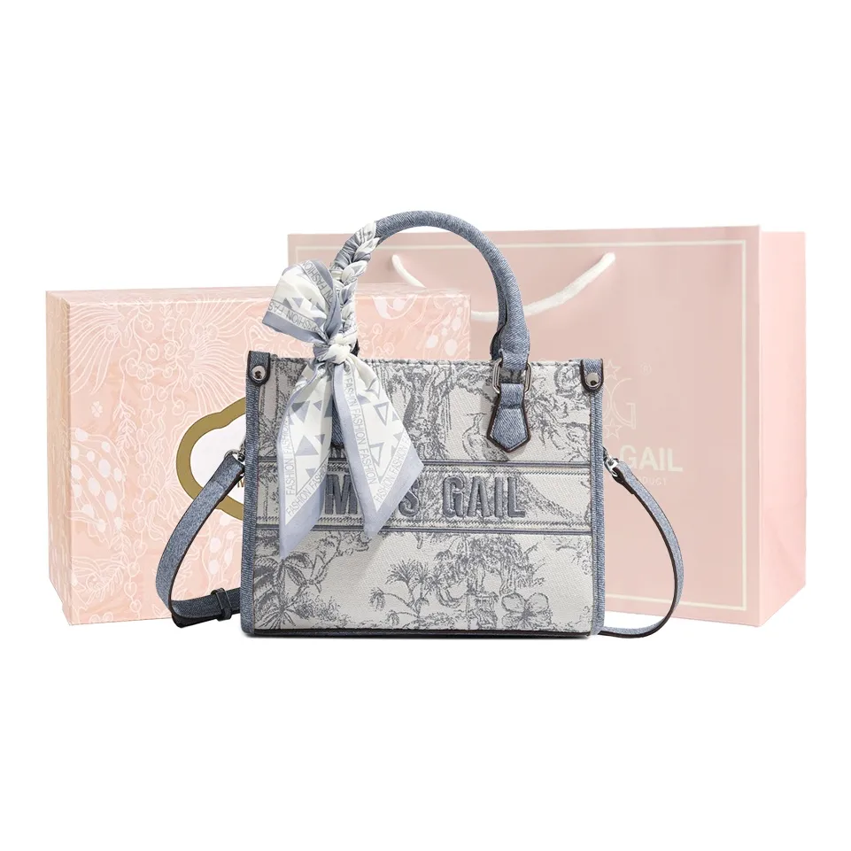 MISS GAIL Artificial Leather Shoulder Bag, Crossbody Bag, Handbag Regular Women's Blue