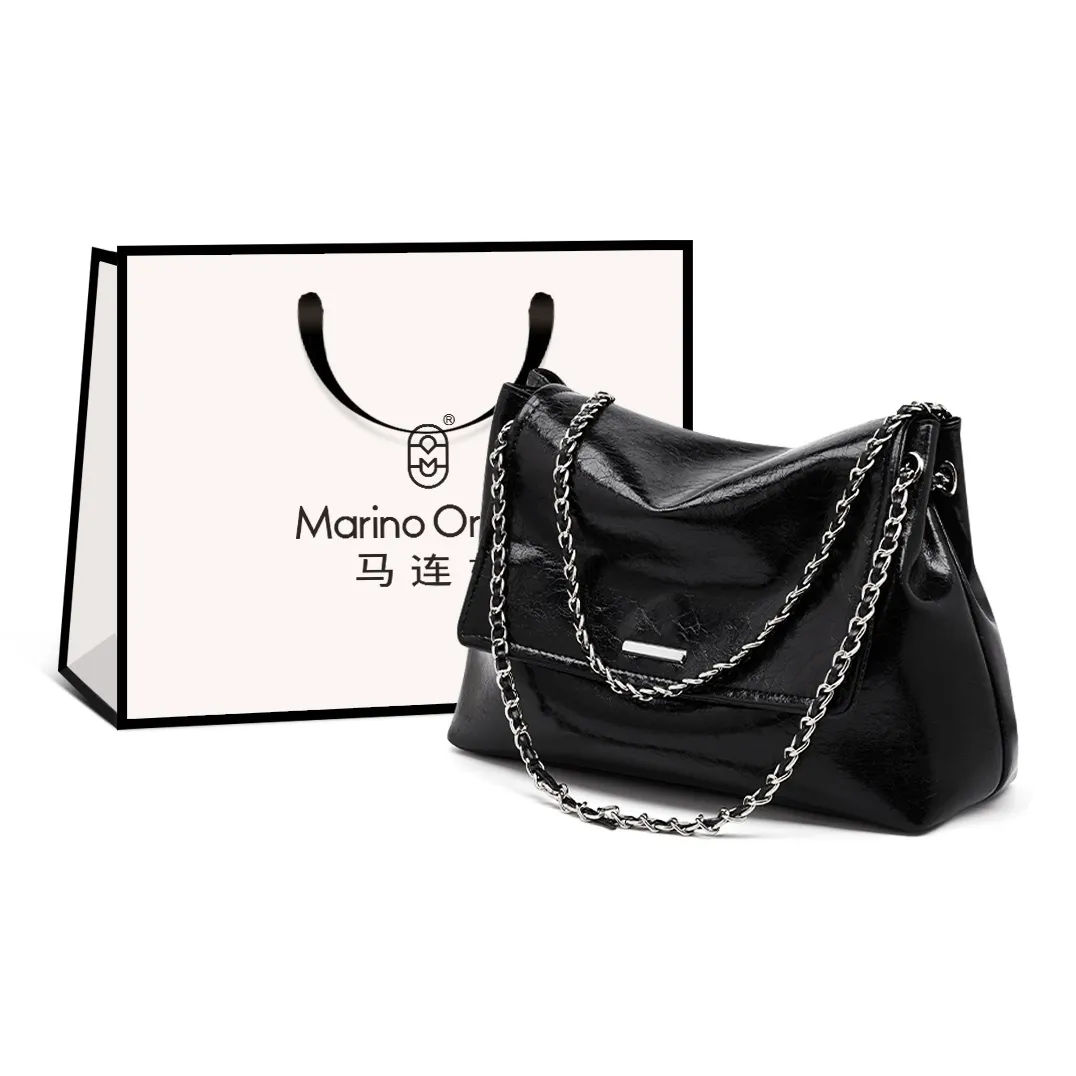 Marino Orlandi Cow Leather Tote Bag, Crossbody Bag, Shoulder Bag Tubas Women's