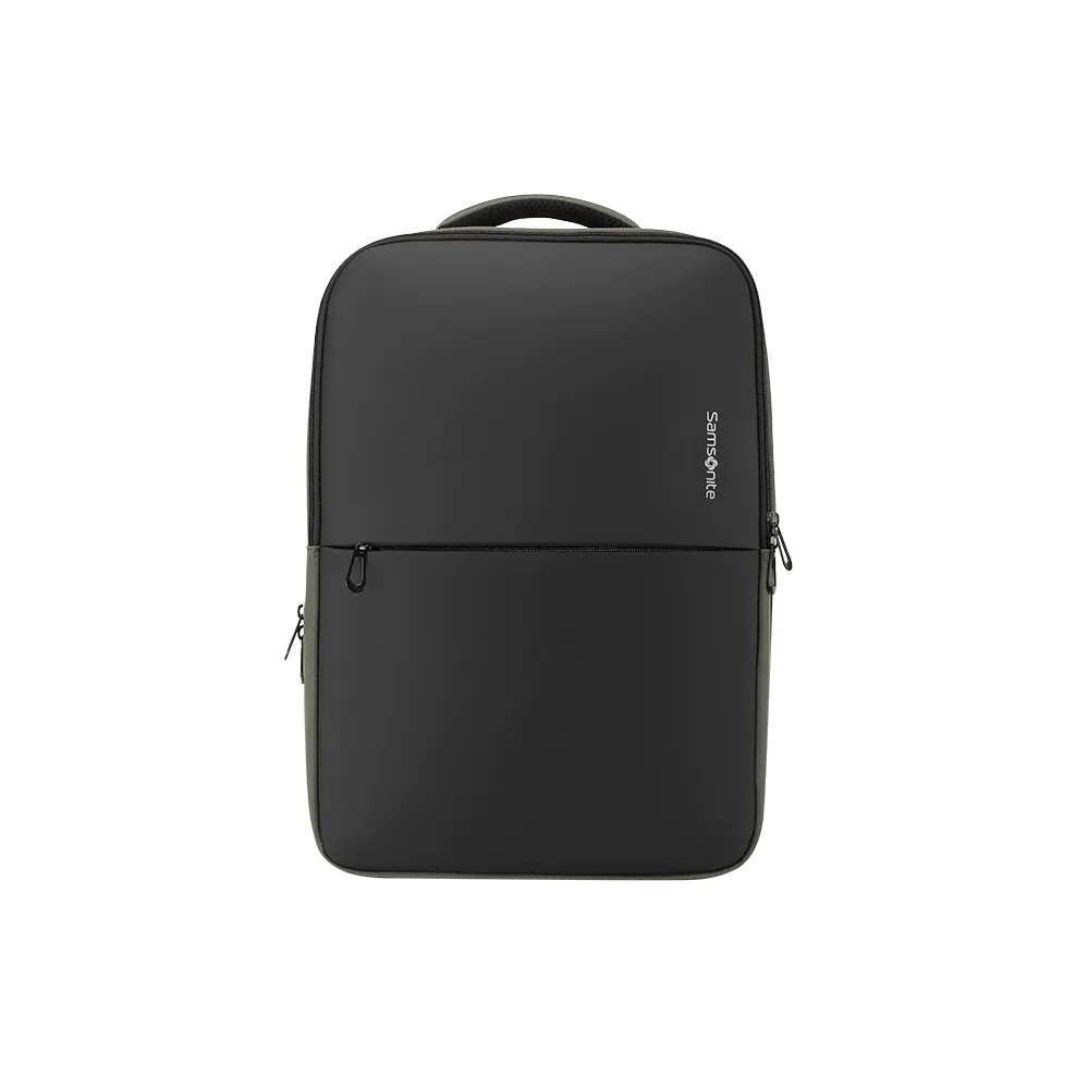 SAMSONITE Fabric Large Capacity Student Backpack Regular Unisex Black/Green Patchwork