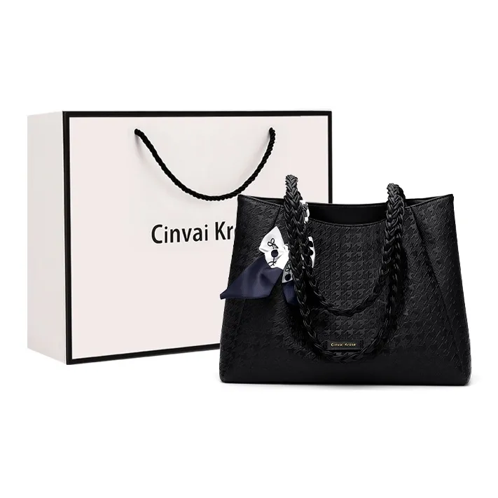 CinvaiKrose Сумка из синтетической кожи Сумка-тоут Сумка-тоут Сумка для покупок Сумка через плечо Большая женская
