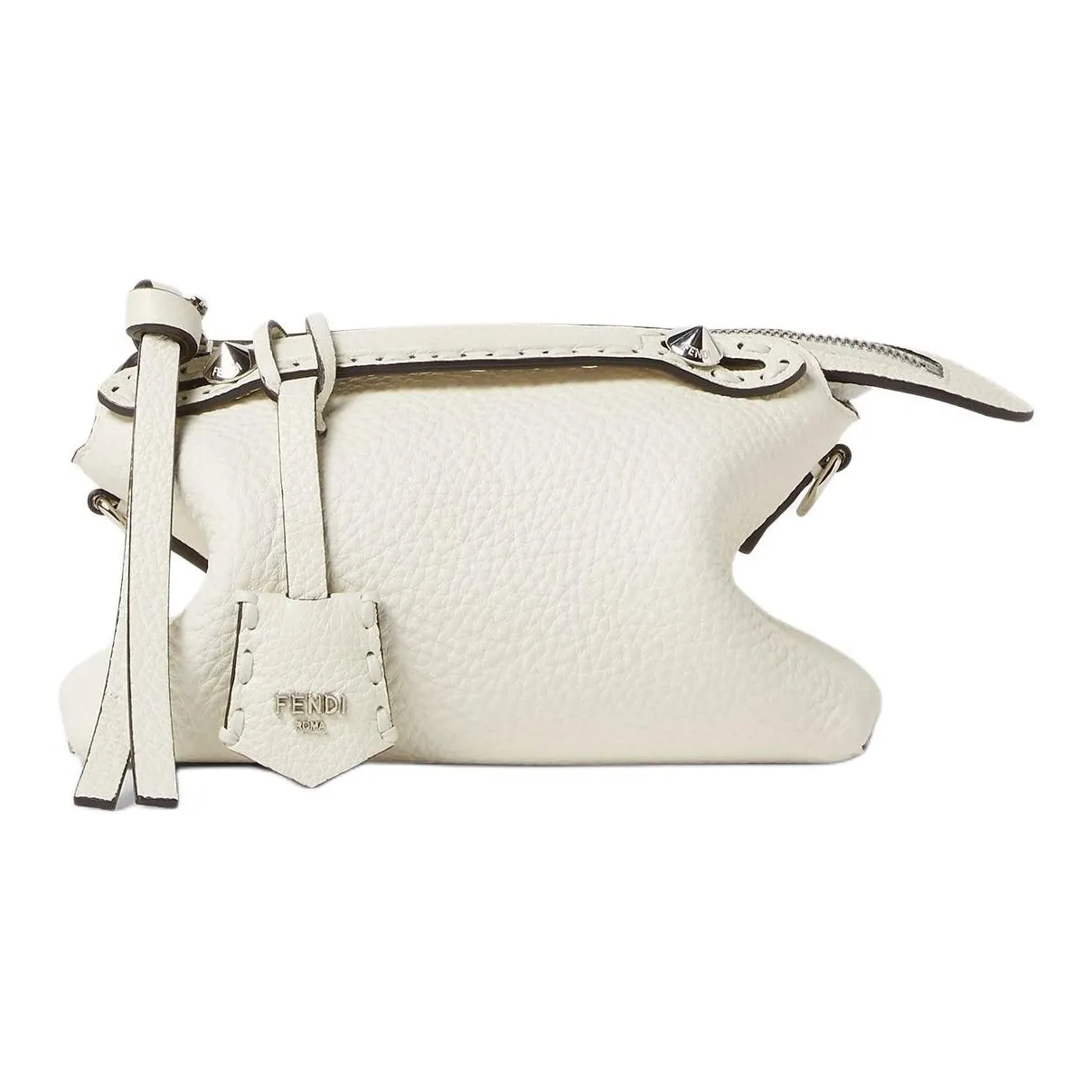 FENDI By The Way Series Calfskin Unit Price Crossbody Handbag Mini Women's White