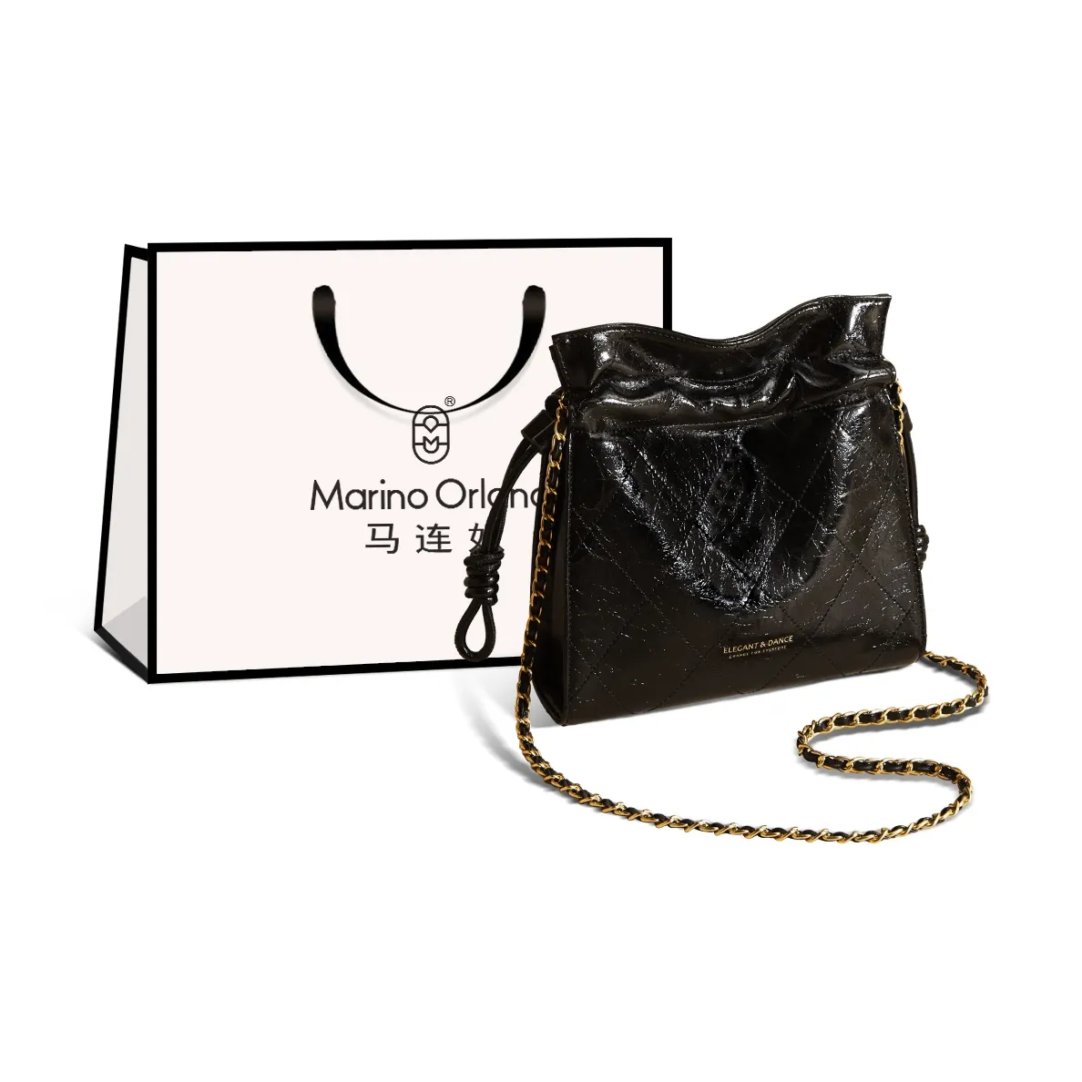 MARINO ORLANDI Корова Спилок Сумка через плечо Сумка на плечо Женская Коричневый Черный