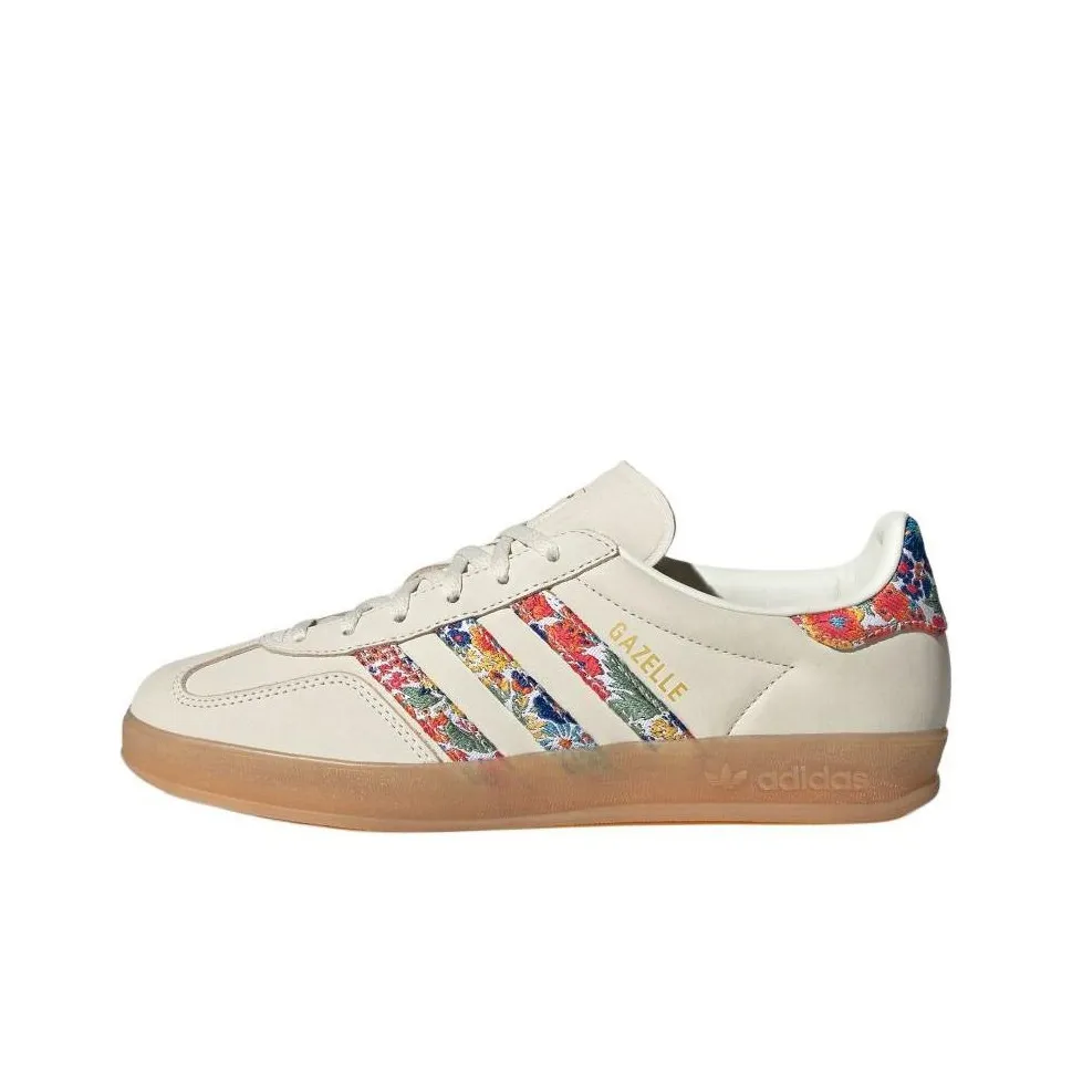 Adidas Gazelle Indoor Liberty London Floral Embroidery Stripes Women's