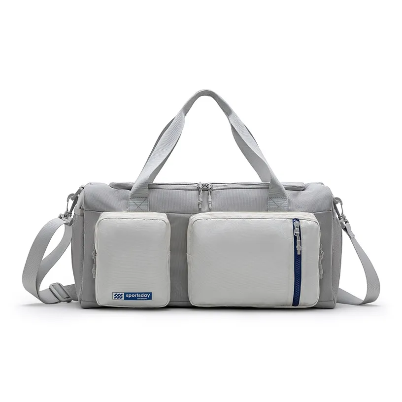 HLA Polyester Swim Bag, Handbag, Yoga Bag, Gym Bag, Shoulder Bag, Travel Bag Unisex Gray