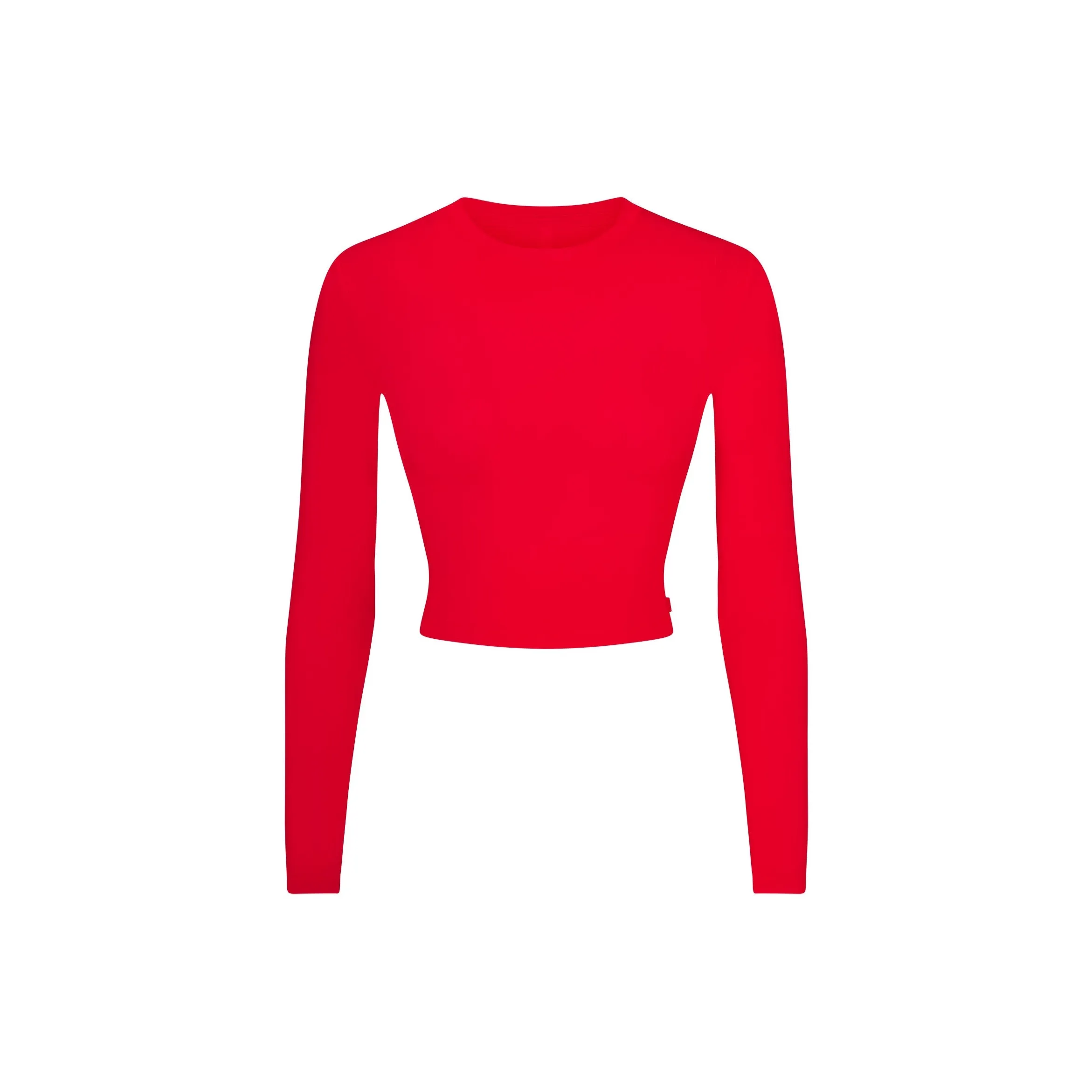 SKIMS Valentine's Day Collection SS25 SKIMS Sleep Супер Укороченный Длинный Рукав Пижамный Топ Женские Рубин Рубины