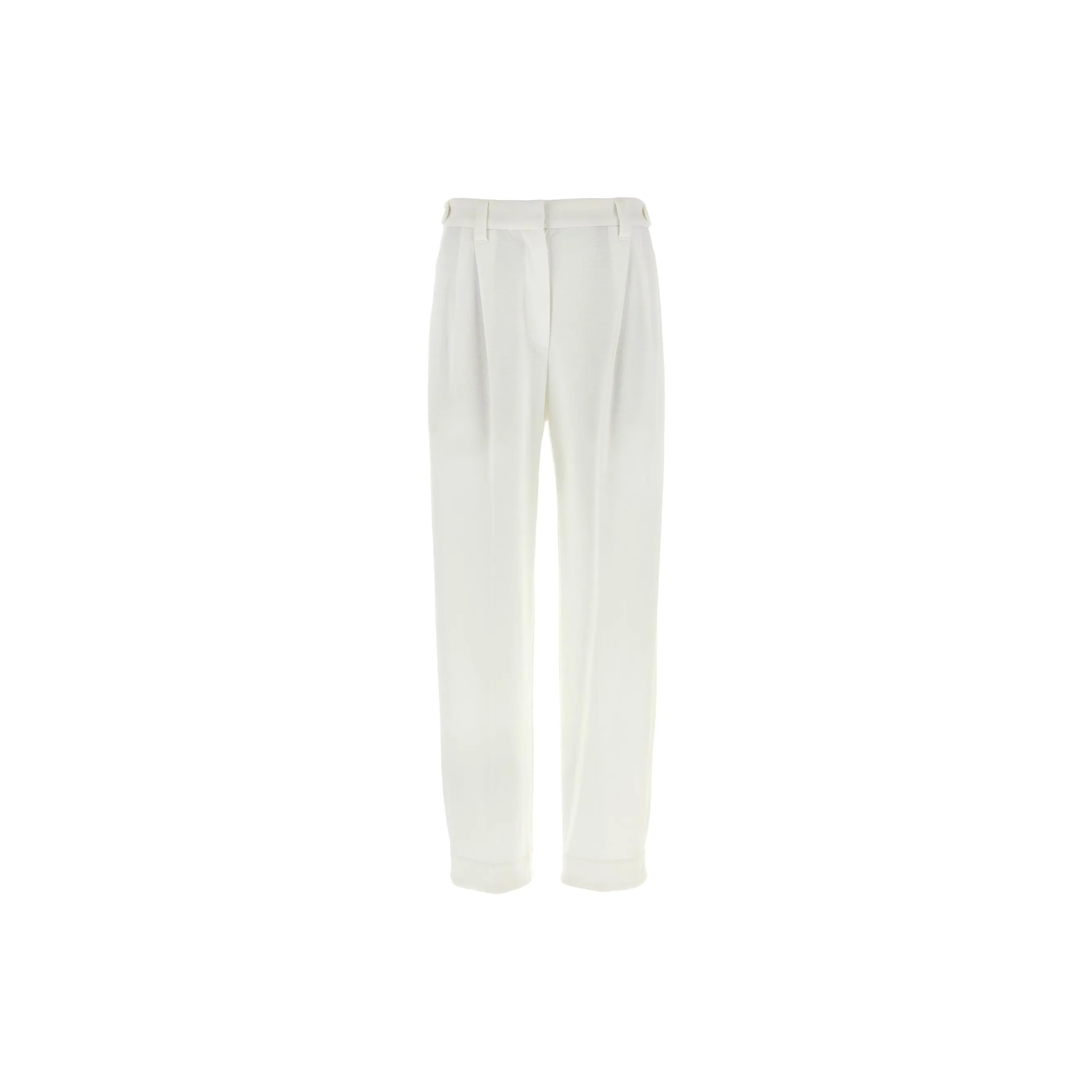 Brunello Cucinelli High-Waisted Straight Leg Pants