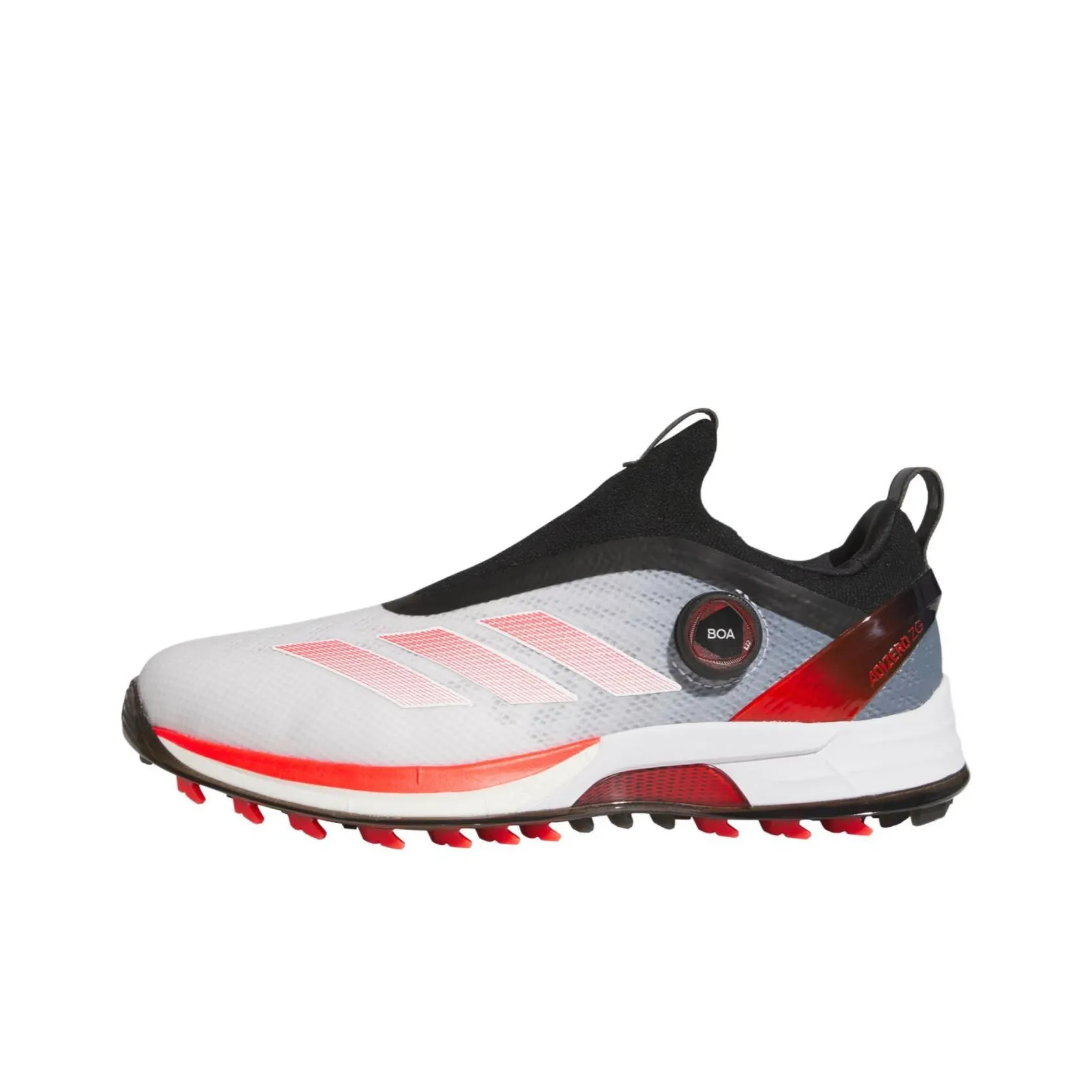 Adidas Противоскользящие Устойчивые к истиранию Низкие Топ Обувь для гольфа Мужская Белый Красный Черный