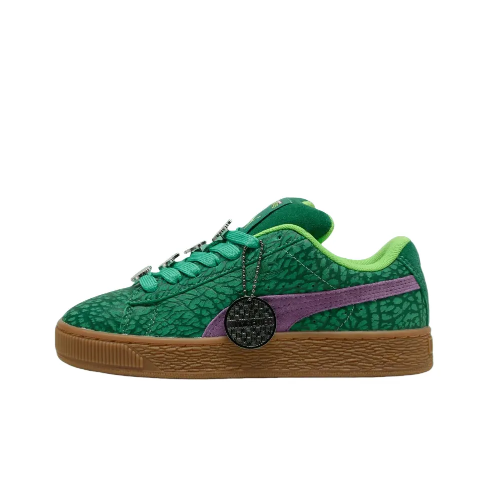 RENZHESHENGUI x PUMA Suede XL Anti Slip Wear Resistant Low Top Skateboard Shoes Men's Green