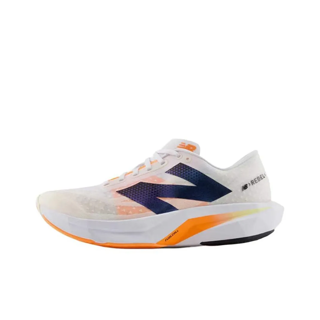 New Balance совместный бренд Rebel V4 Амортизация Износостойкий Низкий Топ Гоночные Беговые Кроссовки Мужские Бежевые