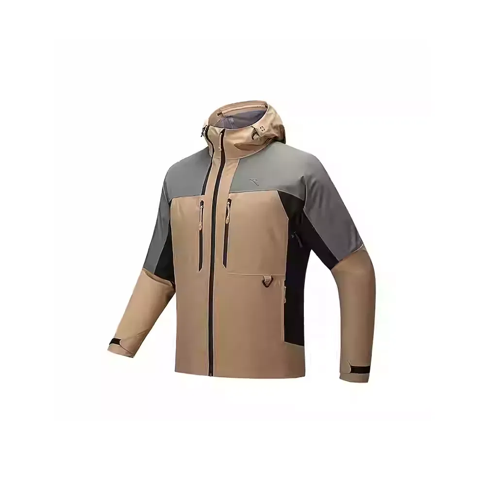 Anta Outdoor Collection Water-Resistant Windbreaker Jacket Men's Phoenix Feather Brown
