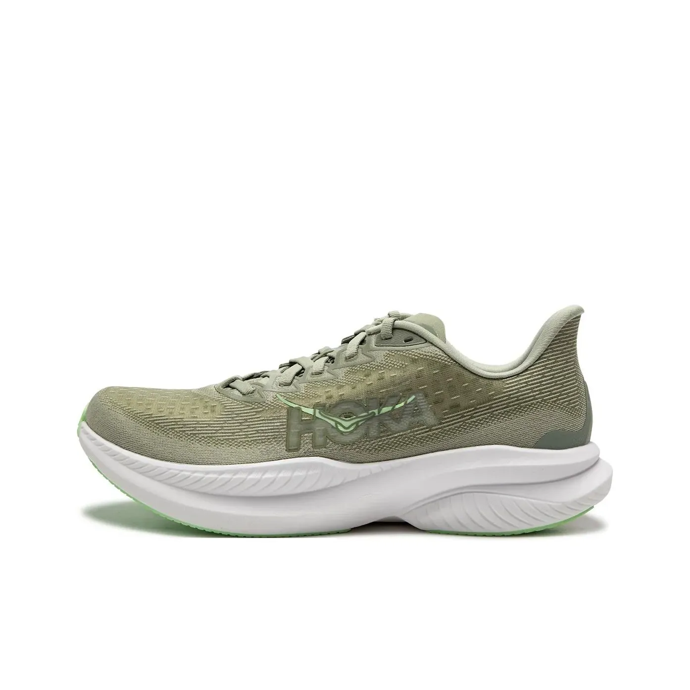 HOKA ONE ONE MACH 6 Устойчивый к истиранию Низкий Топ Тренировочные Беговые кроссовки Мужские Циан