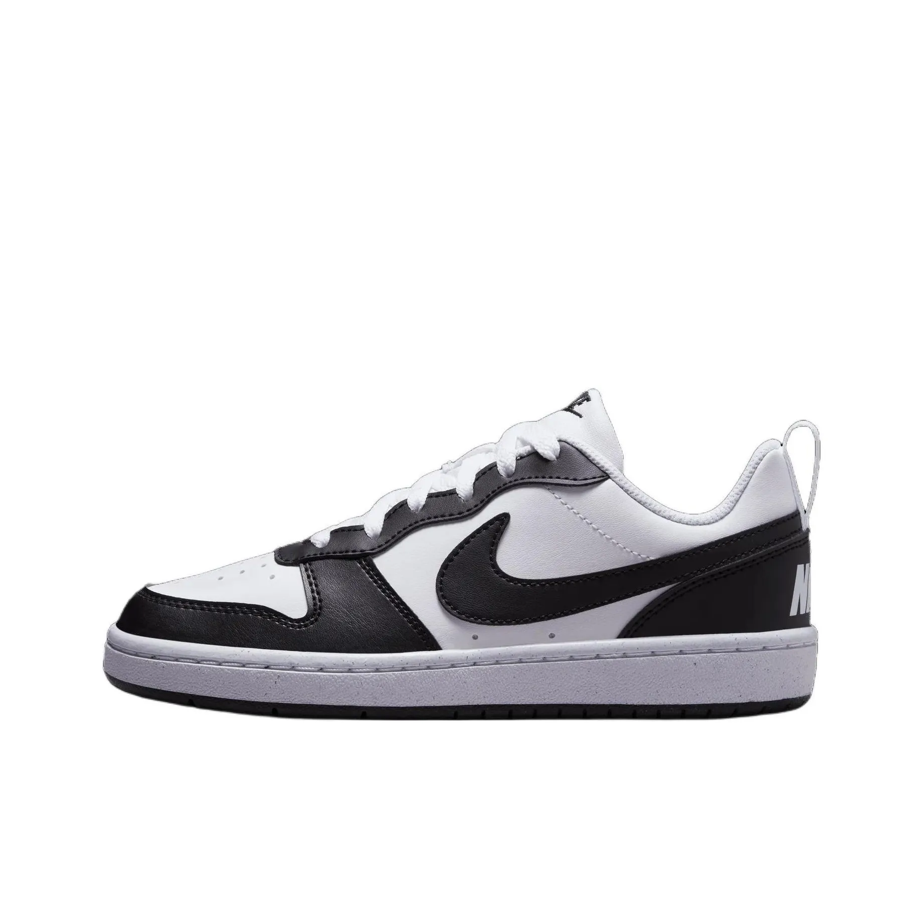Nike Court Borough Slip Resistant Abrasion Resistant Низкий Топ Детские Скейтбординги Белый Черный