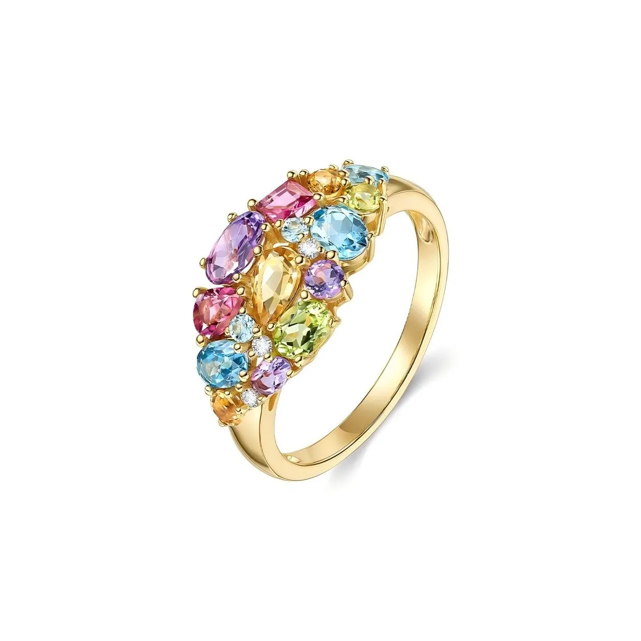 IL&CO. Natural Tourmaline Rings Women's
