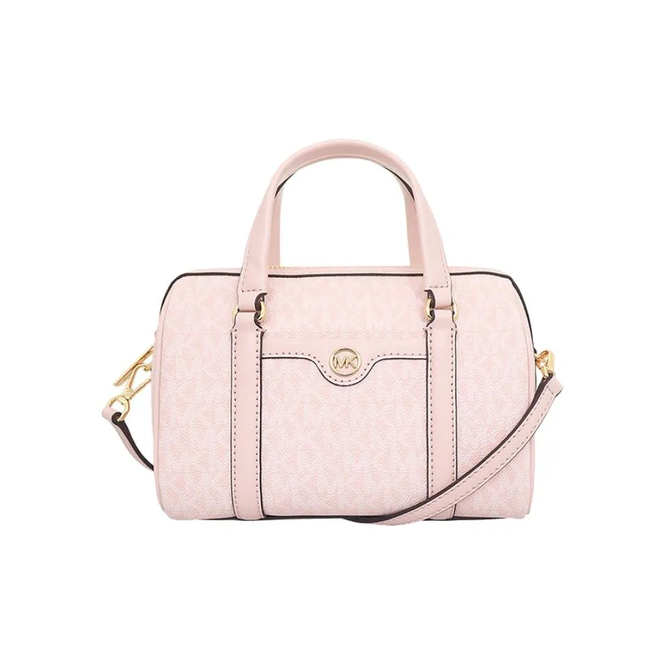 MICHAEL KORS Travel ПВХ Бостон Сумка через плечо Сумка Маленькая Женская Светло-розовая