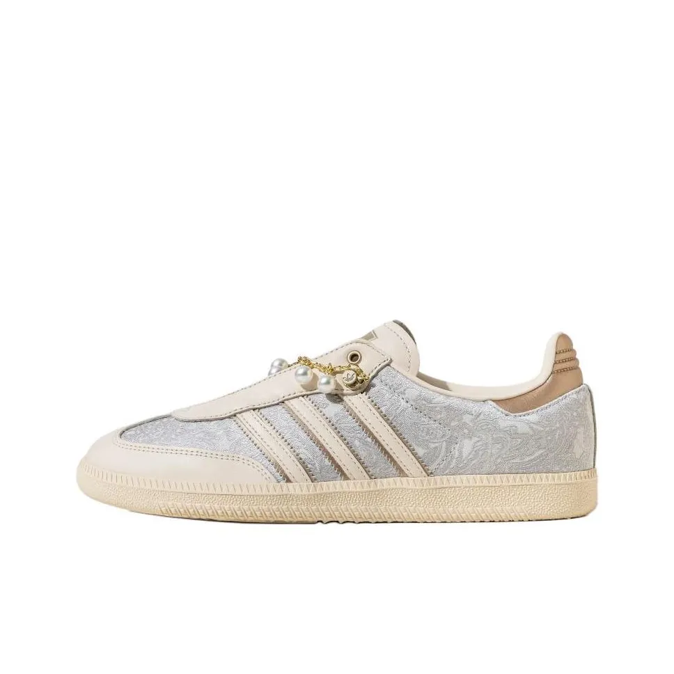 Adidas Originals SAMBA OG Abrasion Resistant Low Top Skateboard Shoes Women's Light Gray