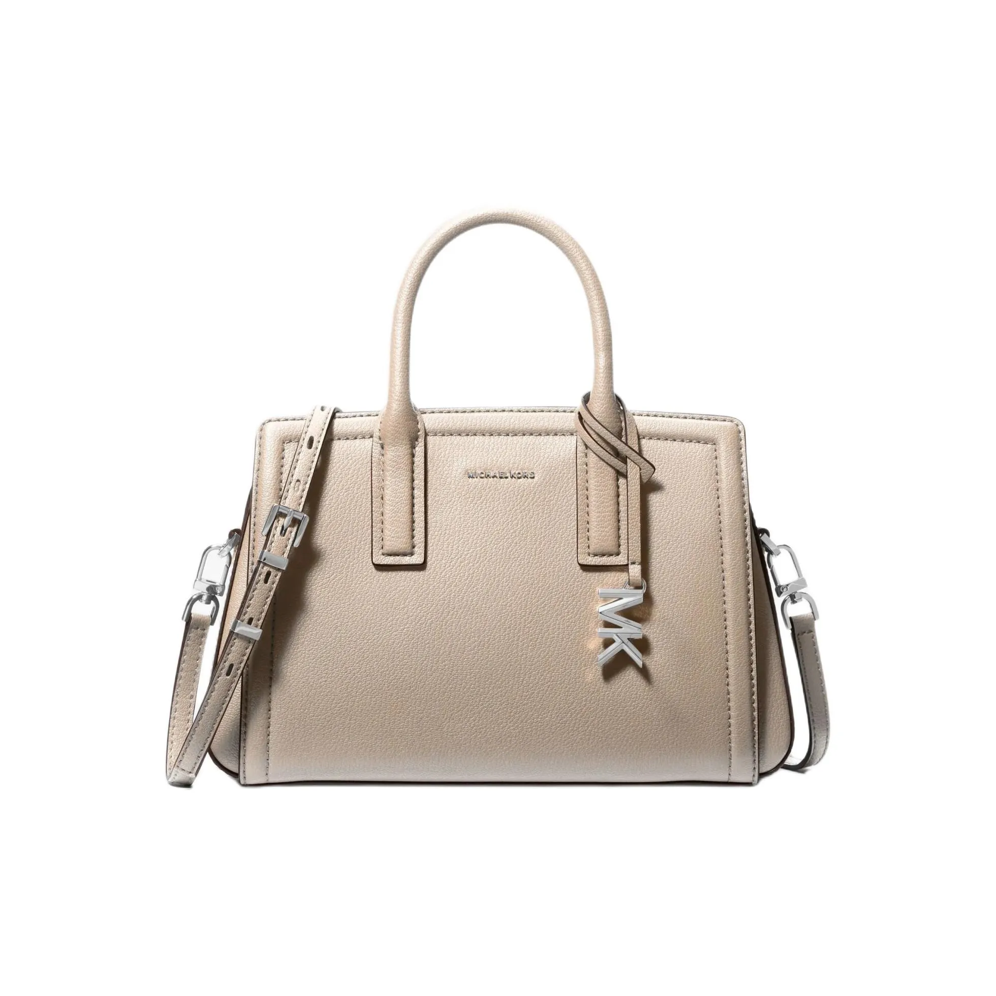 MICHAEL KORS Split Cow Leather One Shoulder Handbag Trumpets Women's Light Sand