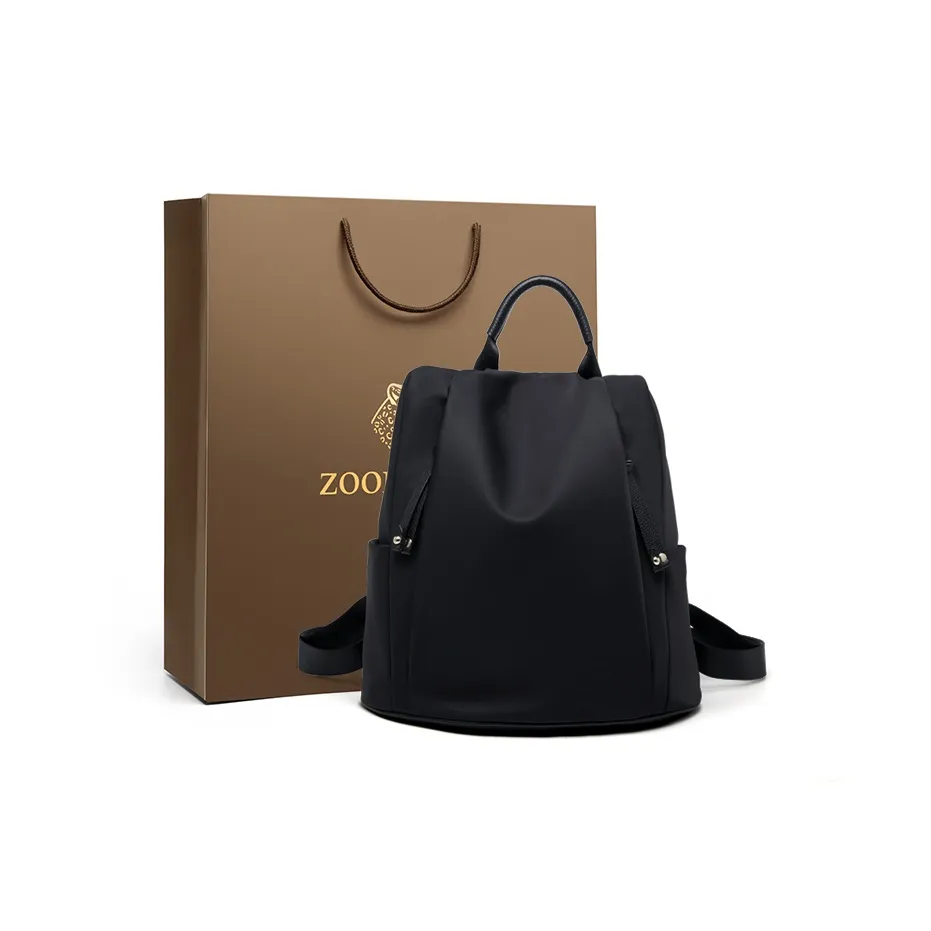 ZOOLER Oxford Carry Backpack Large Women's Khaki Apricot Mysterious Black ZOOLER Оксфорд Carry Рюкзак Большой Женский Хаки Абрикос Таинственный Черный