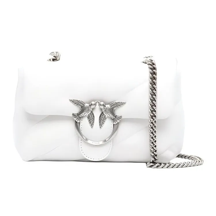 PINKO Quilt Натуральная кожа Swallow Сумка Сумка через плечо Женская Белая