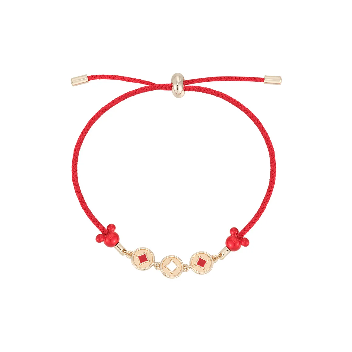 AJIDOU Pull Tab Red String Bracelets Women's