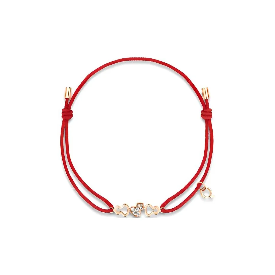 Qeelin Diamond Bracelets Women's Rose Gold