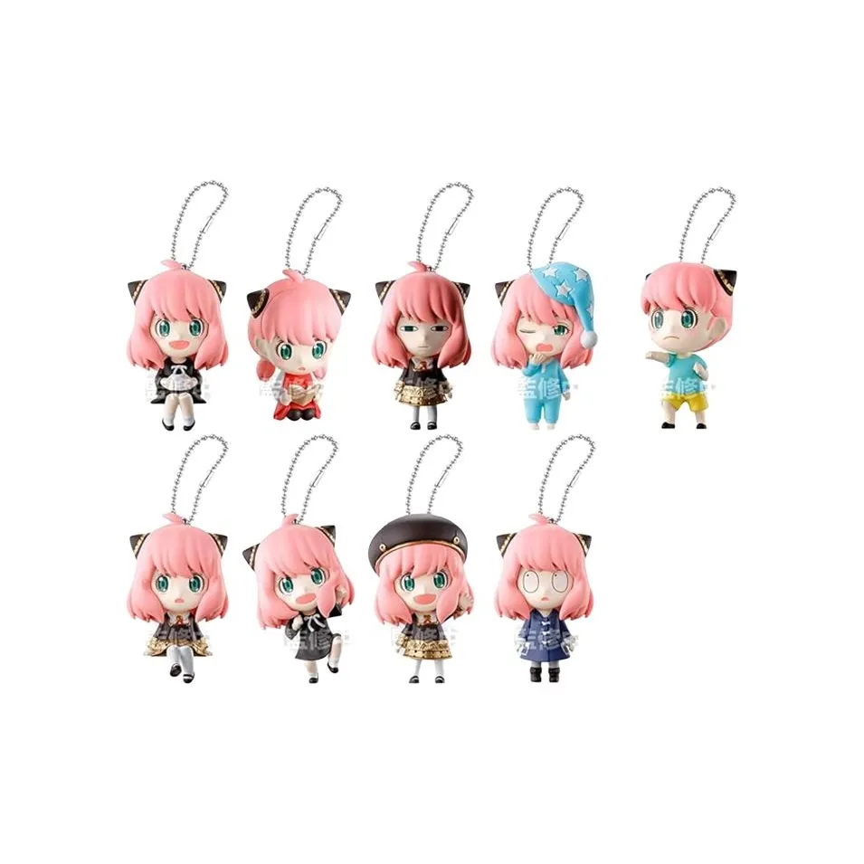 BANDAI Anya Forger Spy X Family Full Payment 10 Pcs Anime / aviators Pendants