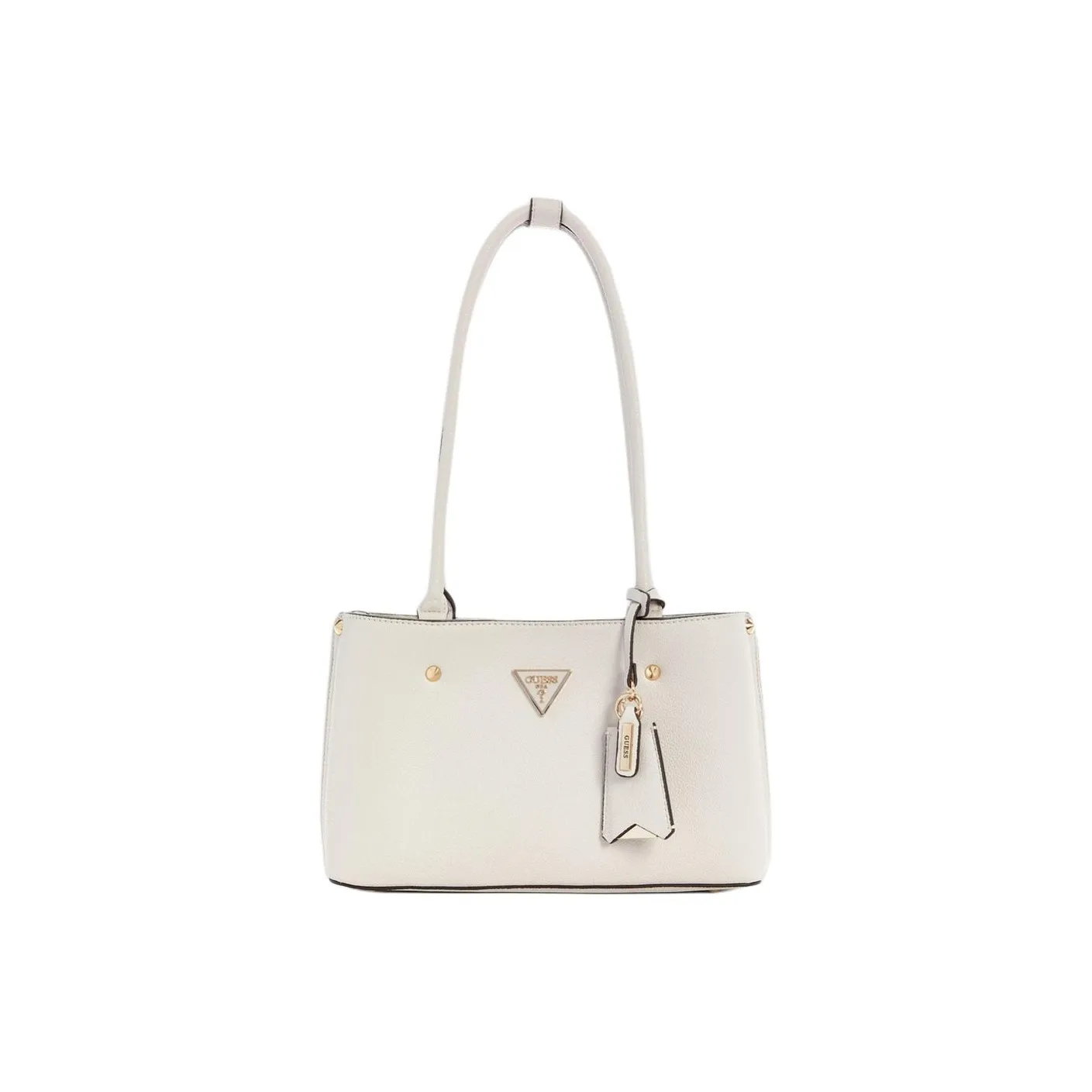 GUESS Artificial Leather Tote Bag, Shopping Bag, Shoulder Bag Medium Size Women's White