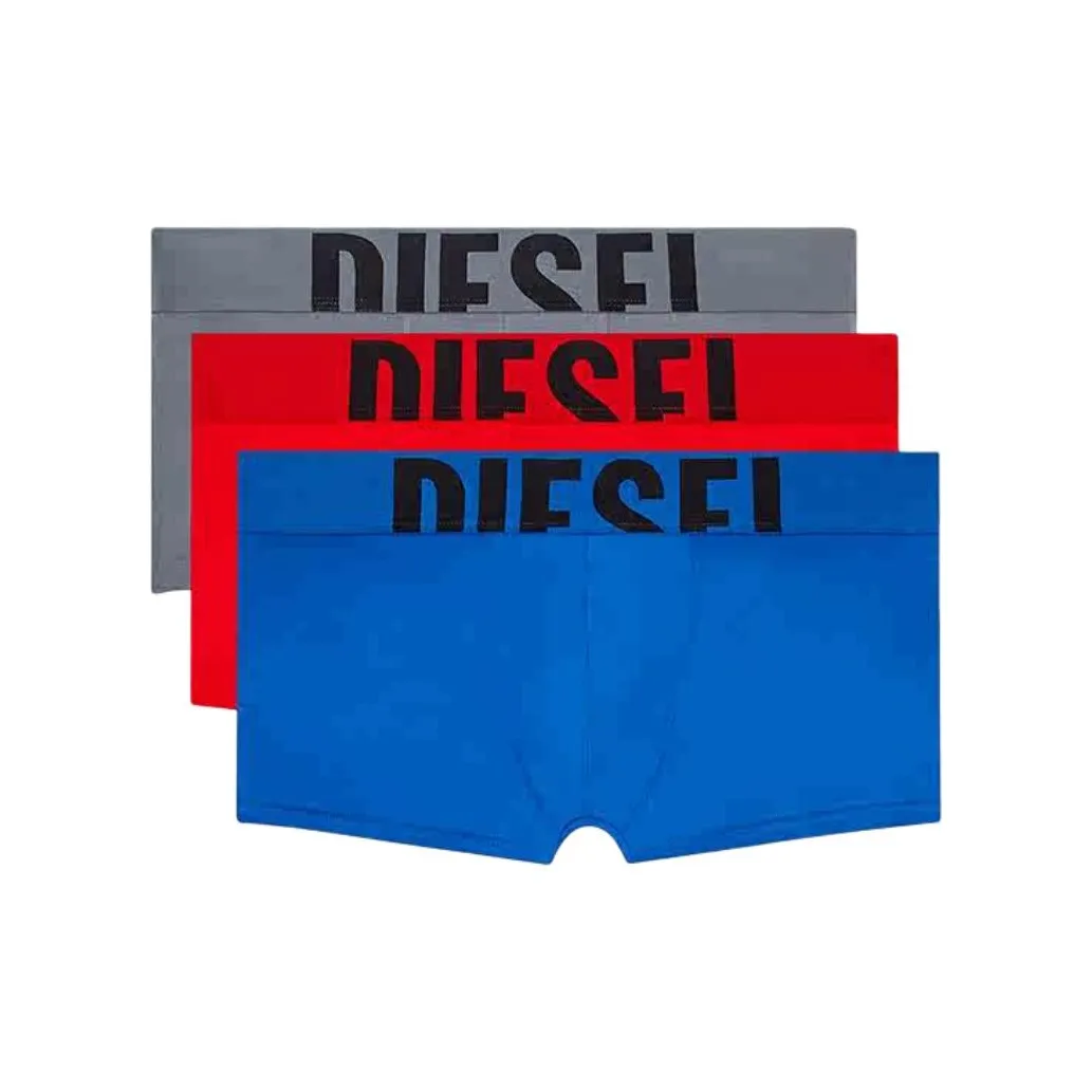 DIESEL 3 упаковки: серый + синий + красный мужские боксер-шорты