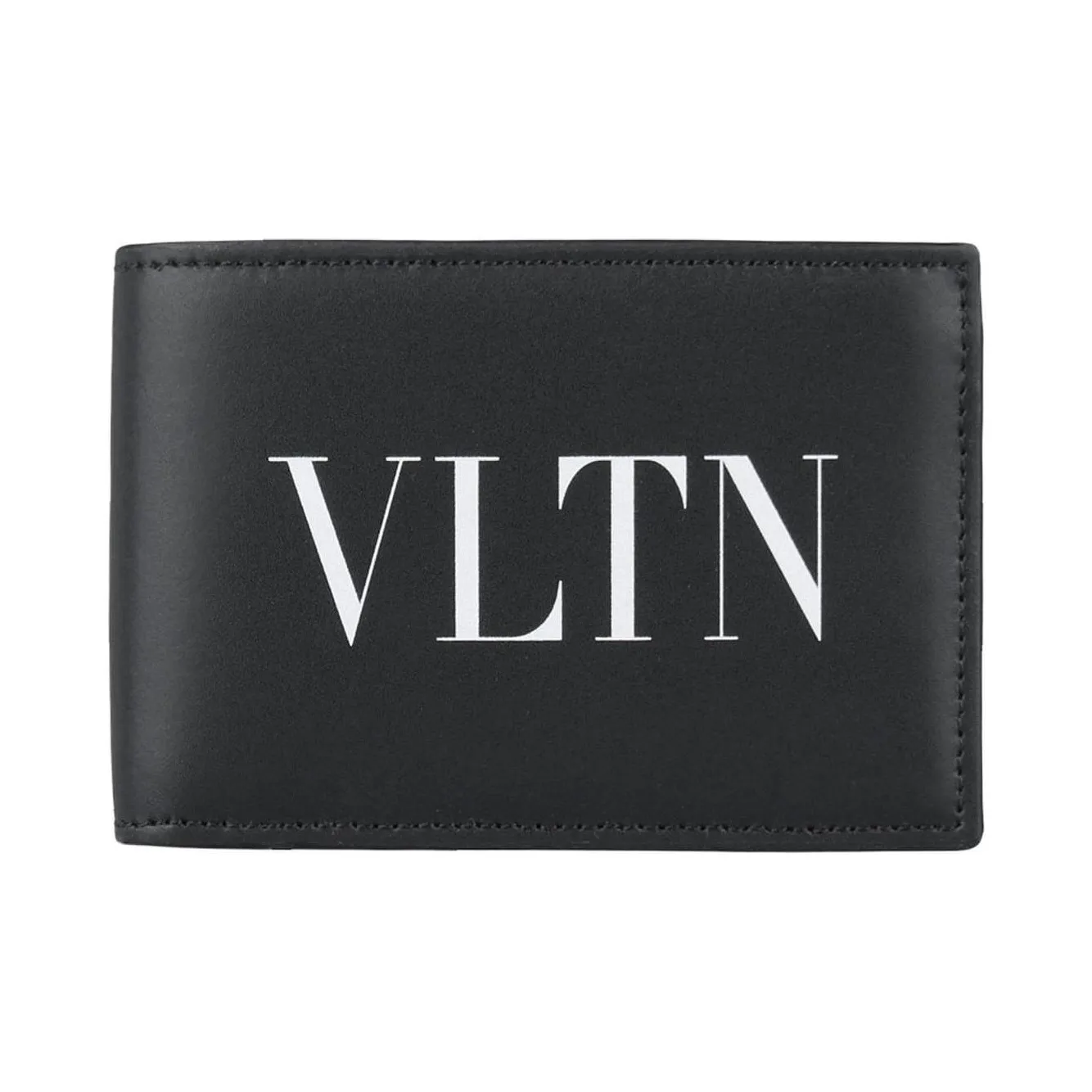 Valentino Leather Wallet Men's Black