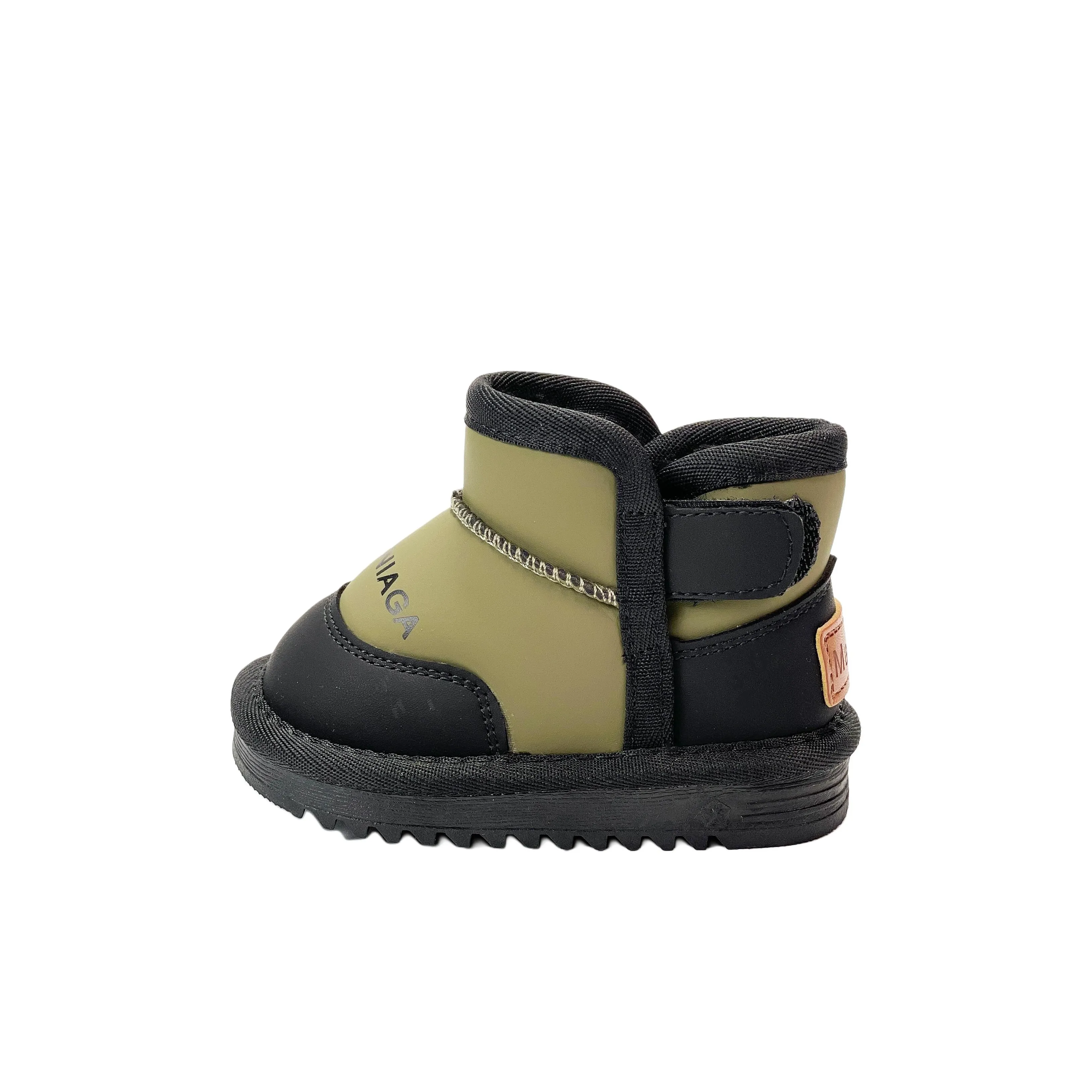 QINUOSHU Противоскользящие термические MID топ детские ботинки для малышей и детей младшего возраста