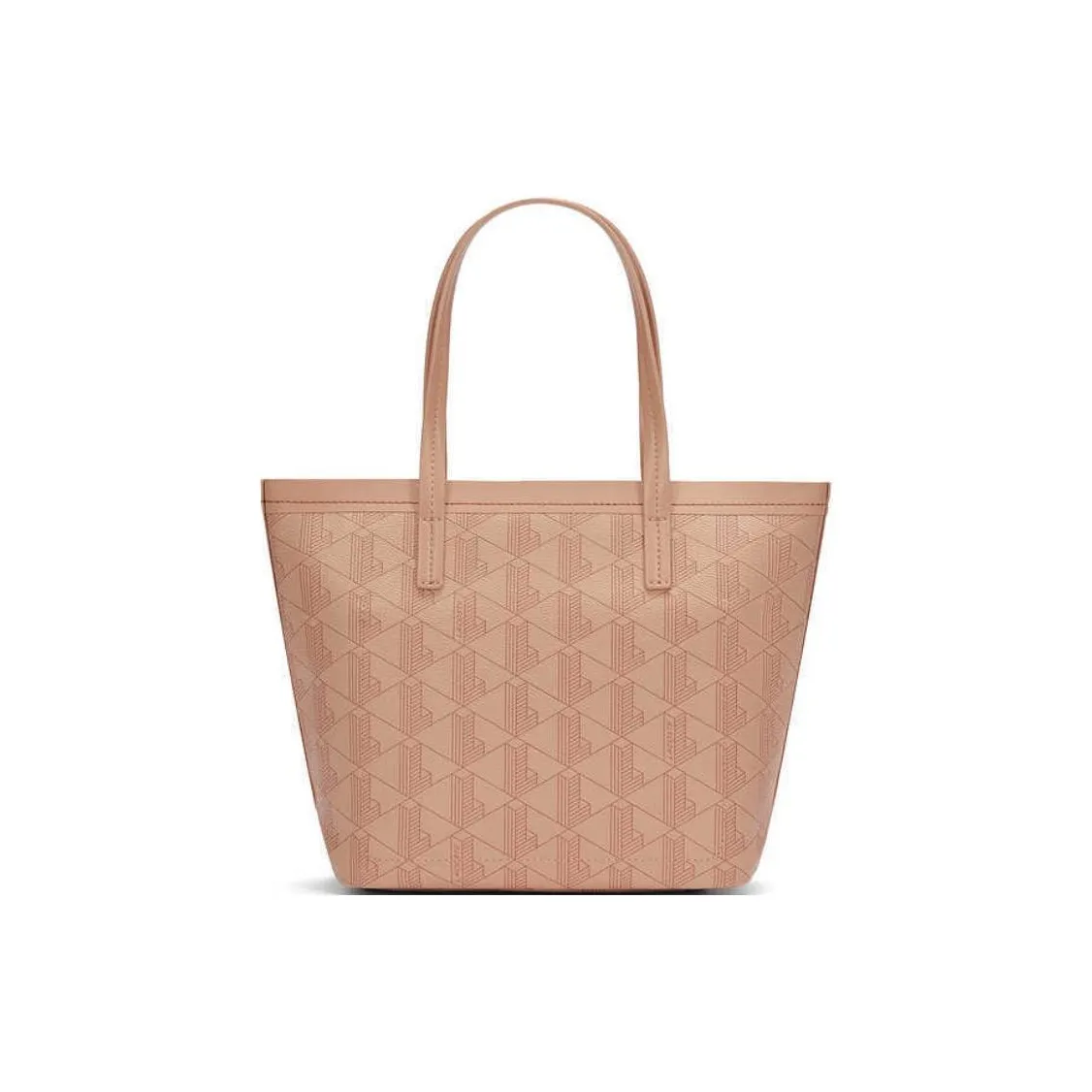 Сумка Tote из ПВХ в сотрудничестве с LACOSTE Сумка для покупок Сумка через плечо Средняя Женская Розовая и Темно-красная