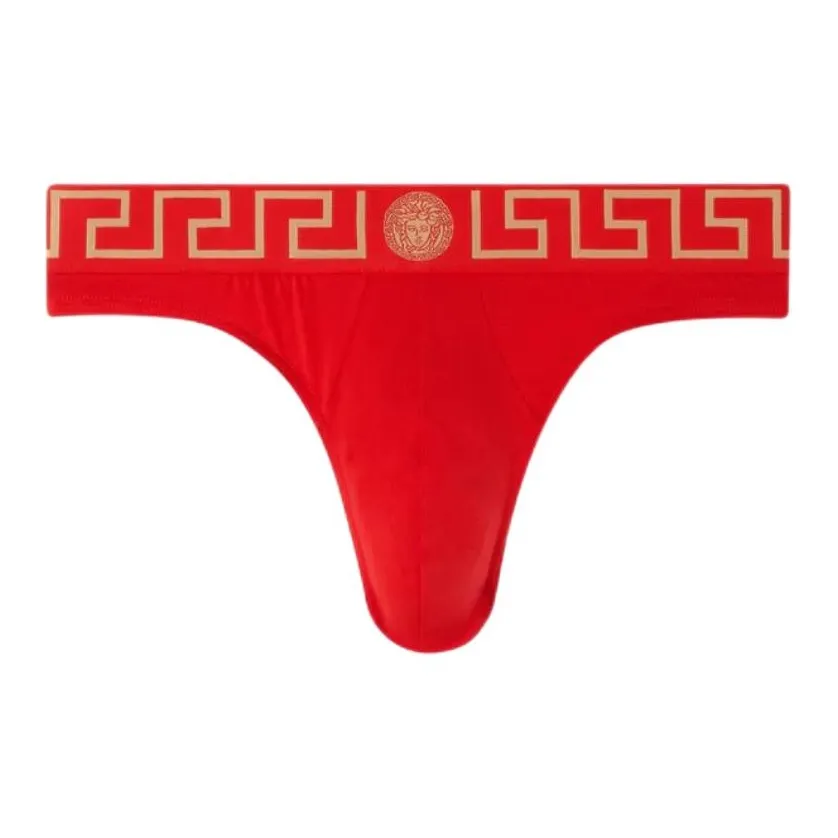 VERSACE Greca Border Thongs