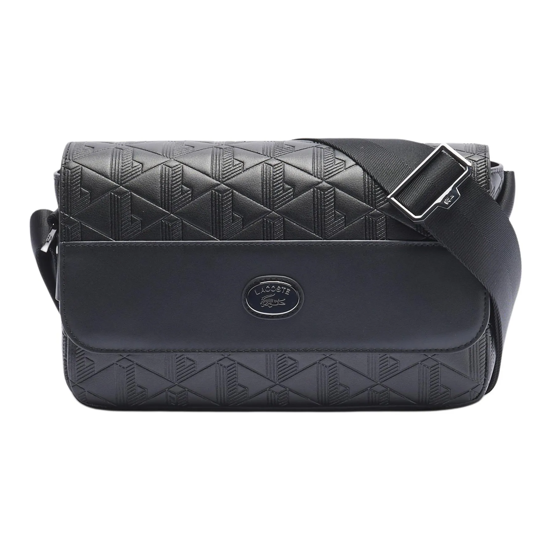Сумка через плечо из полиуретана LACOSTE Collaboration унисекс черная