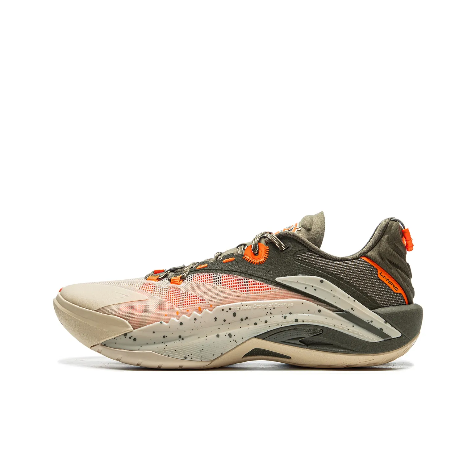 LiNing Recreational Squirt 1 SUPER Cushioning Rebound Low-Top Basketball Shoes Men's Yellow Green