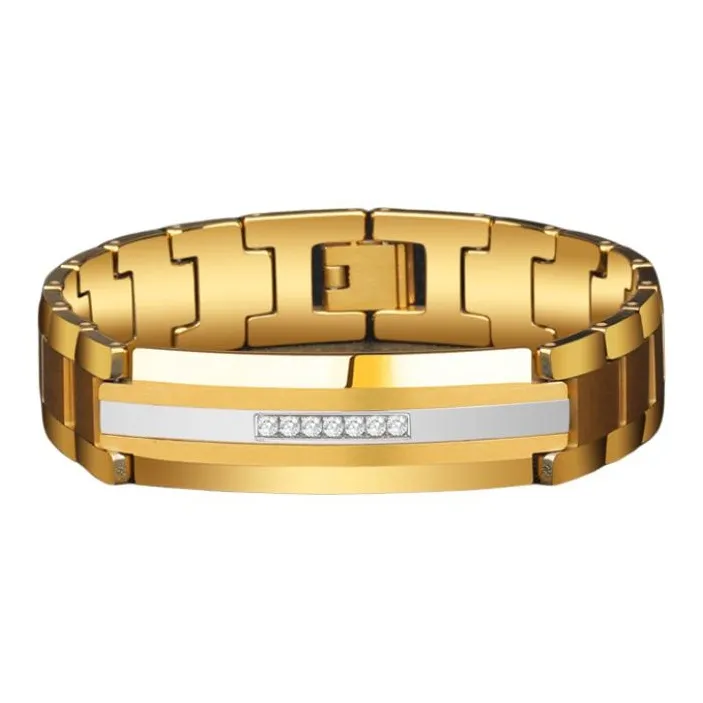 Saya Тунгстен Золото Браслеты Мужской