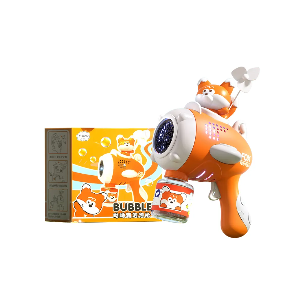 YISBRO POP Вверх Лиса Blows Пузырьки Машина Ручная Пузырьковая Машина