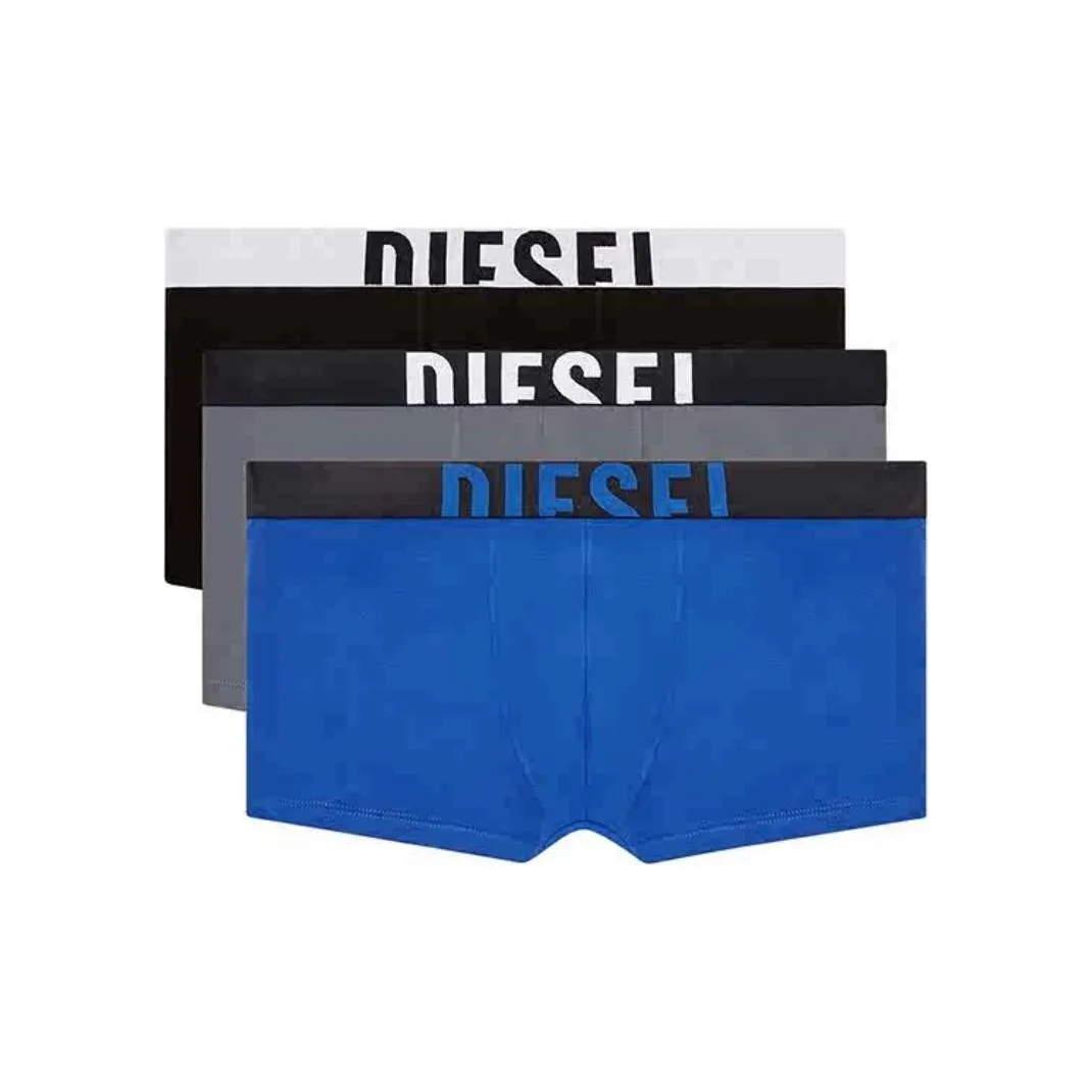 DIESEL 3 упаковки Черный + Темно-серый + Синий Мужские боксер-шорты