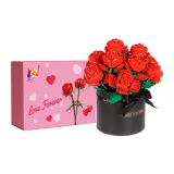 로즈 6 선물 포장 12개 + 한정 발렌타인데이 로즈 박스 + JUST for YOU 플라워 Pot