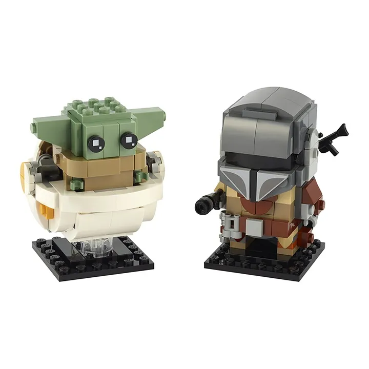 LEGO Star Wars Collection Master Yoda Big Head Mandalorian And Baby Yoda Star Wars Toy Building Blocks 0 300pcs 75317