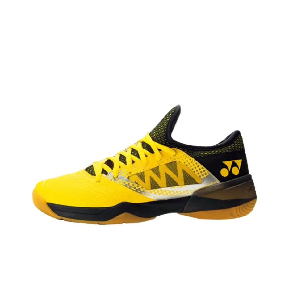 YONEX Противоскользящая Износостойкая Низкий Топ Бадминтон Обувь Унисекс Желтый Черный
