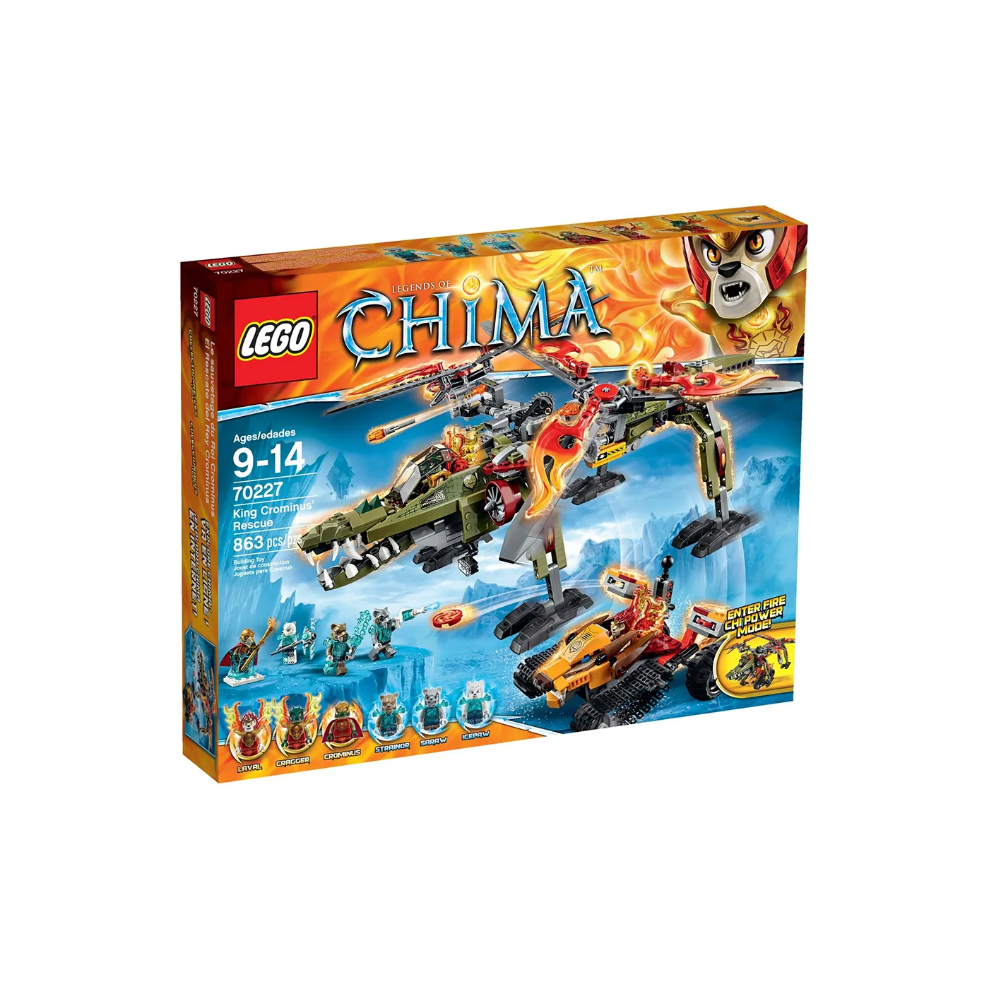 LEGO Крокодил SPIRIT Beast King Конструкторы 863 шт. LEGO70227