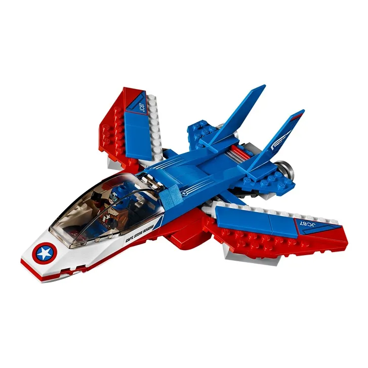 LEGO Super Hero Collection Капитан Америка Jet Самолет Chase Пластиковые конструкторы 0 300 76076