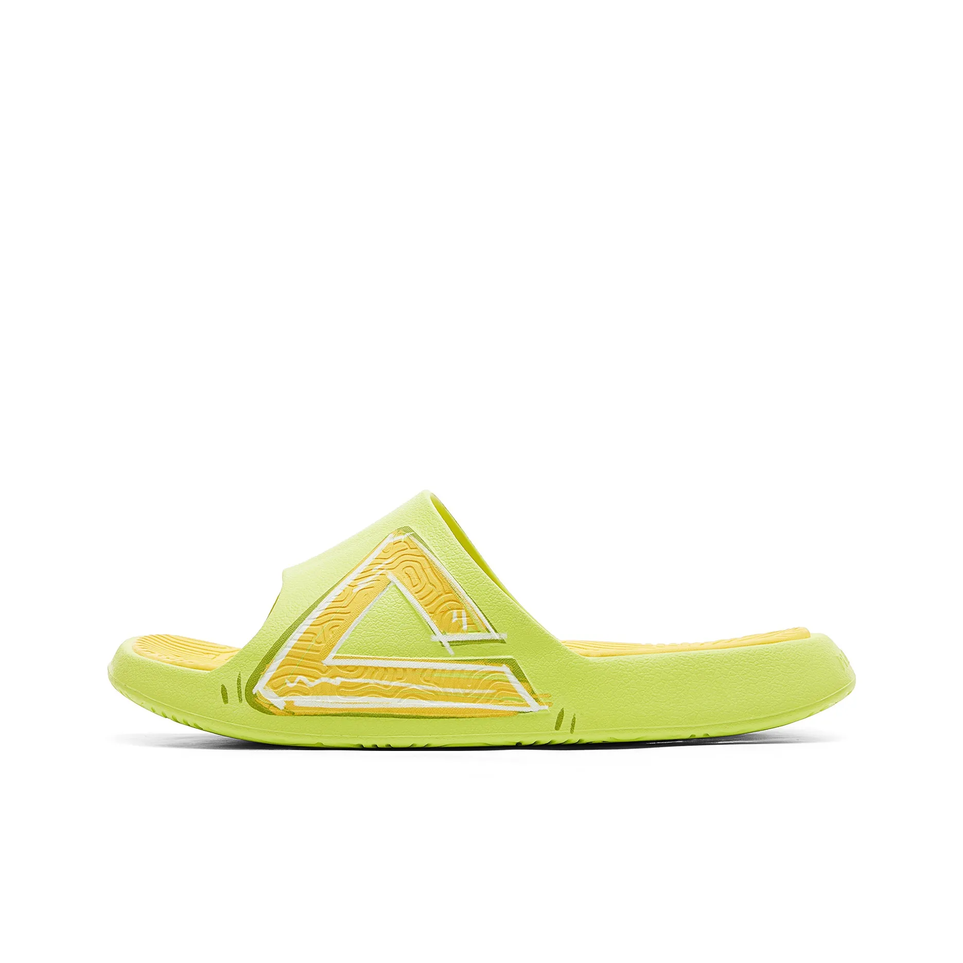 PEAK Extreme National Creativity Slip-Resistant Abrasion-Resistant Sports Slippers Men's Grass Green Mustard Yellow