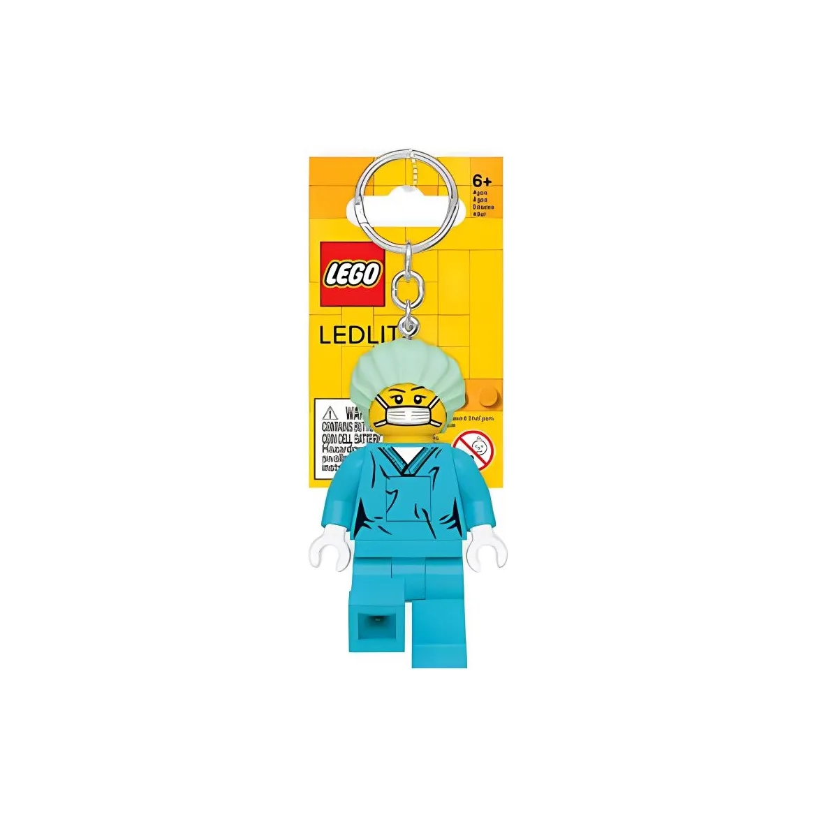 LEGO Surgeon Glow Keychain Building Blocks 1 KE178