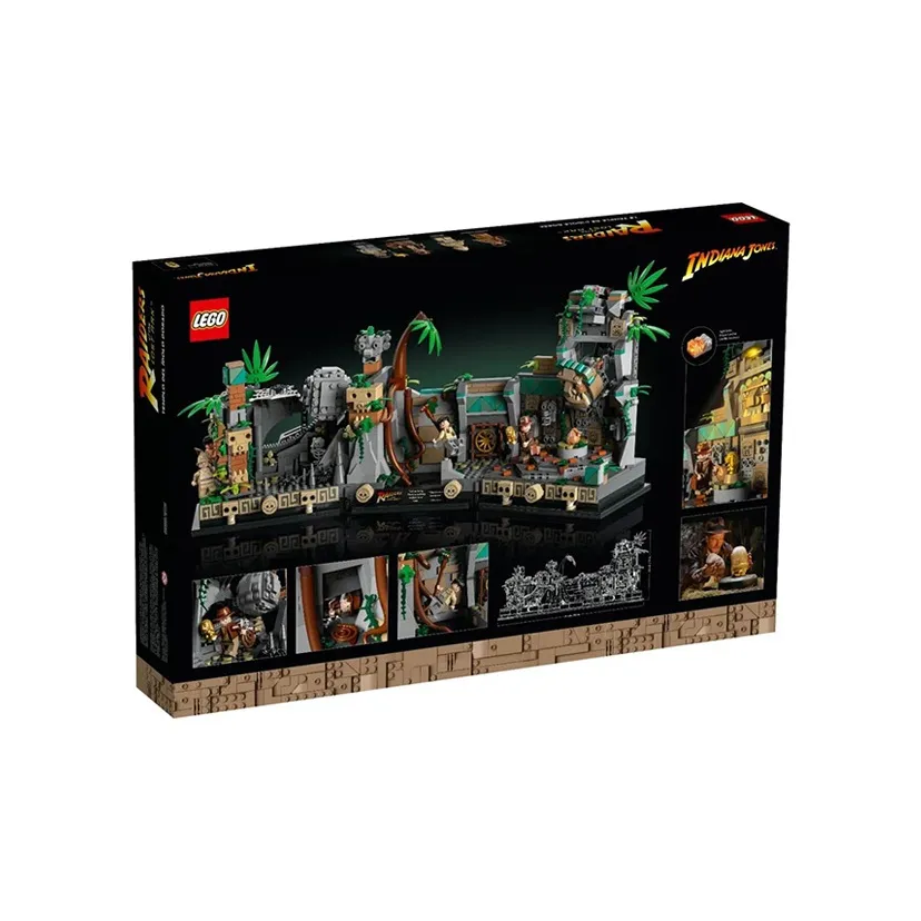LEGO Indiana Jones Series Золотистая статуя Древний храм Конструкторы 1545 шт. 77015