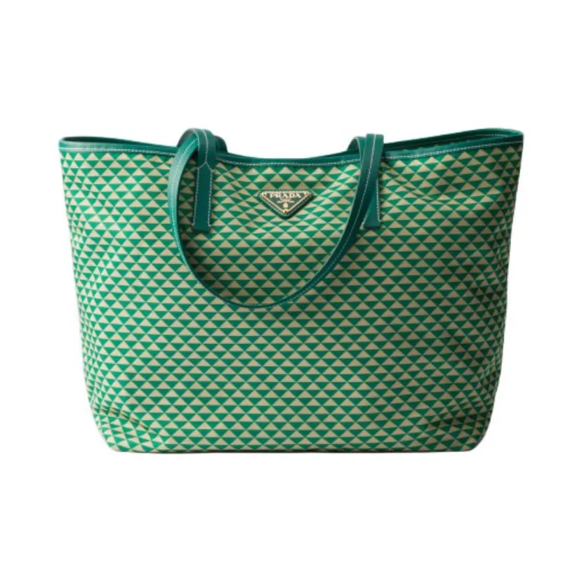PRADA Recycled Nylon Tote Bag, Shopping Bag, Shoulder Bag Unisex Mango