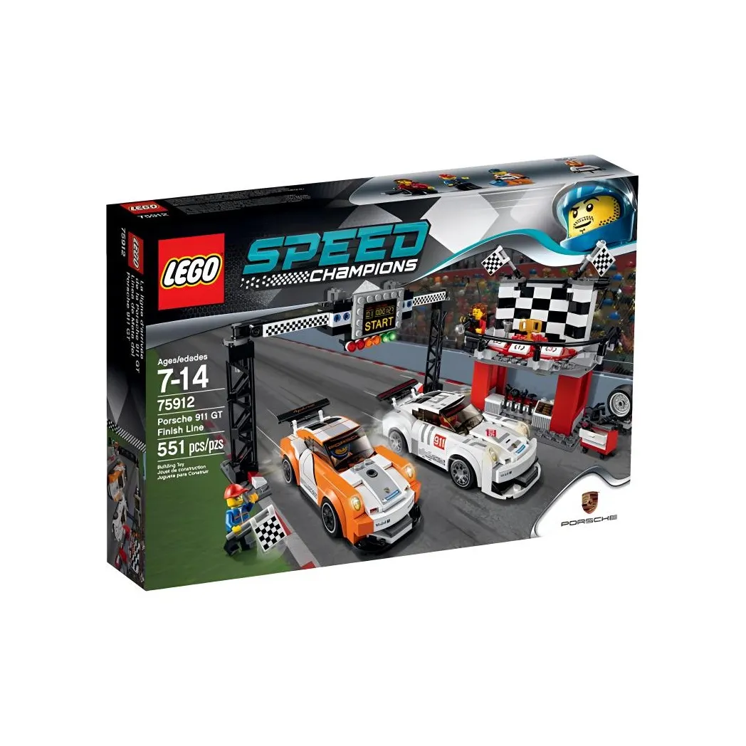 LEGO Super Racing Collection Porsche 911 GT FINISH LINE Конструкторы 301 600 75912
