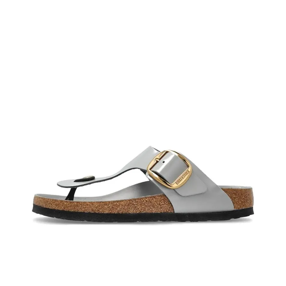 Birkenstock Gizeh Big Buckle Slip-Resistant Шлепанцы Женские Серые